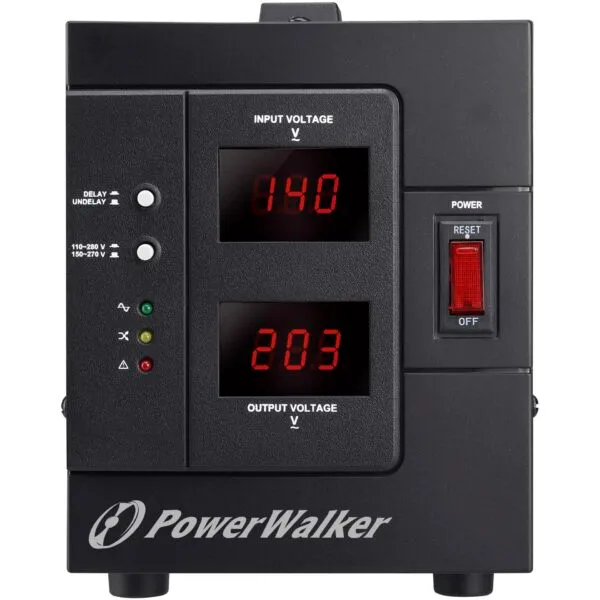 Стабілізатор напруги PowerWalker AVR-1500/SIV (10120305) - мініатюра 2