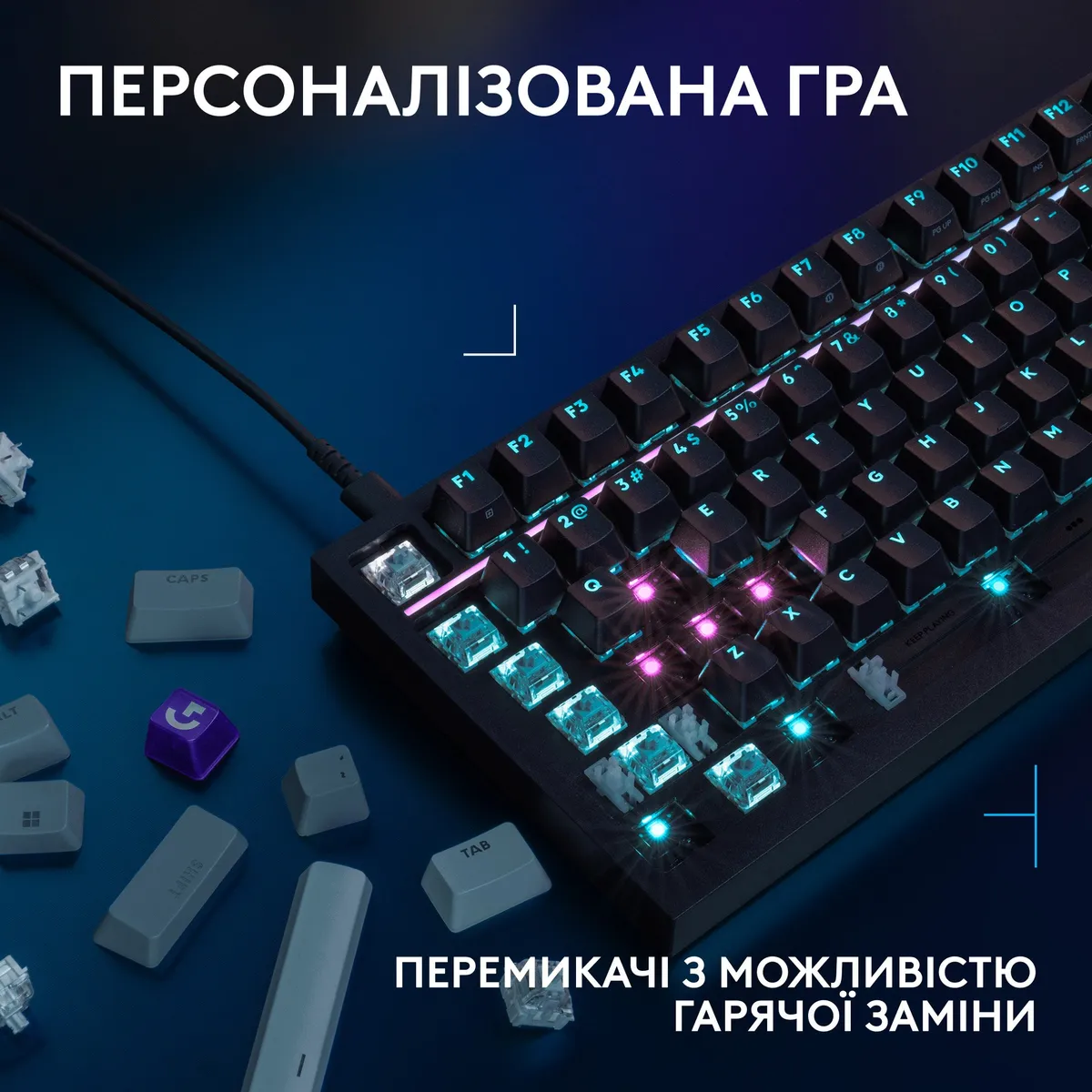 Клавiатура Logitech G316 X 98 Black (920-014205) - мініатюра 4