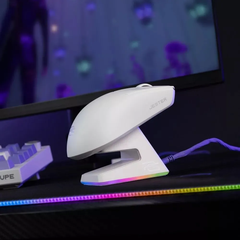 Миша бездротова Proove Gaming Superfight Wireless with charging dock White/Purple (WMSW00122002) - мініатюра 7