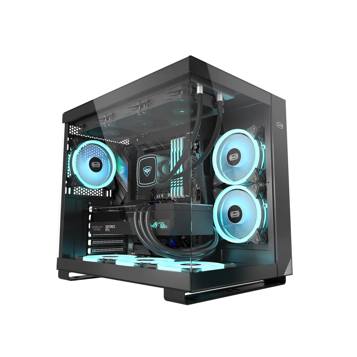 Корпус PcCOOLER CPS C3 T500 ARGB BK чорний ATX/Micro ATX/Mini-ITX без БП (LxWxH)415x295x368мм/ - зображення 1