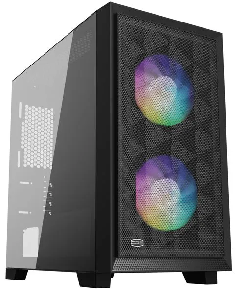 Корпус PcCOOLER CPS C3D310 BK ARGB чорний Micro ATX/Mini-ITX без БП (LxWxH)406x220x410мм/ - зображення 1
