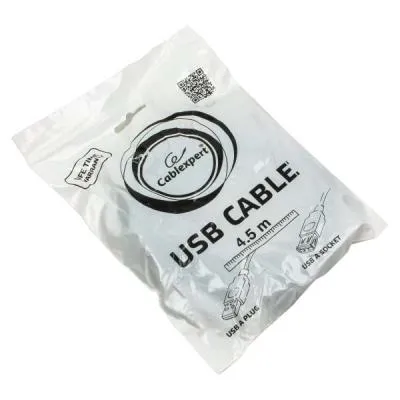 Дата кабель USB 2.0 AM/AF 4.5m Cablexpert (CCP-USB2-AMAF-15C) - мініатюра 4
