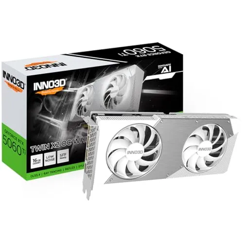 Відеокарта Inno3D GeForce RTX5060 Ti Twin X2 OC WHITE 16G - зображення 1