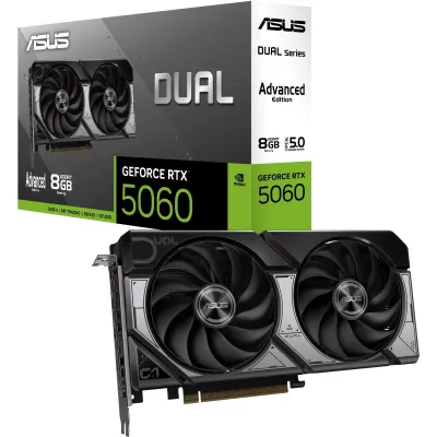 Відеокарта ASUS GeForce RTX5060 8Gb DUAL OC ADVANCED (DUAL-RTX5060-O8G-A) - мініатюра 8