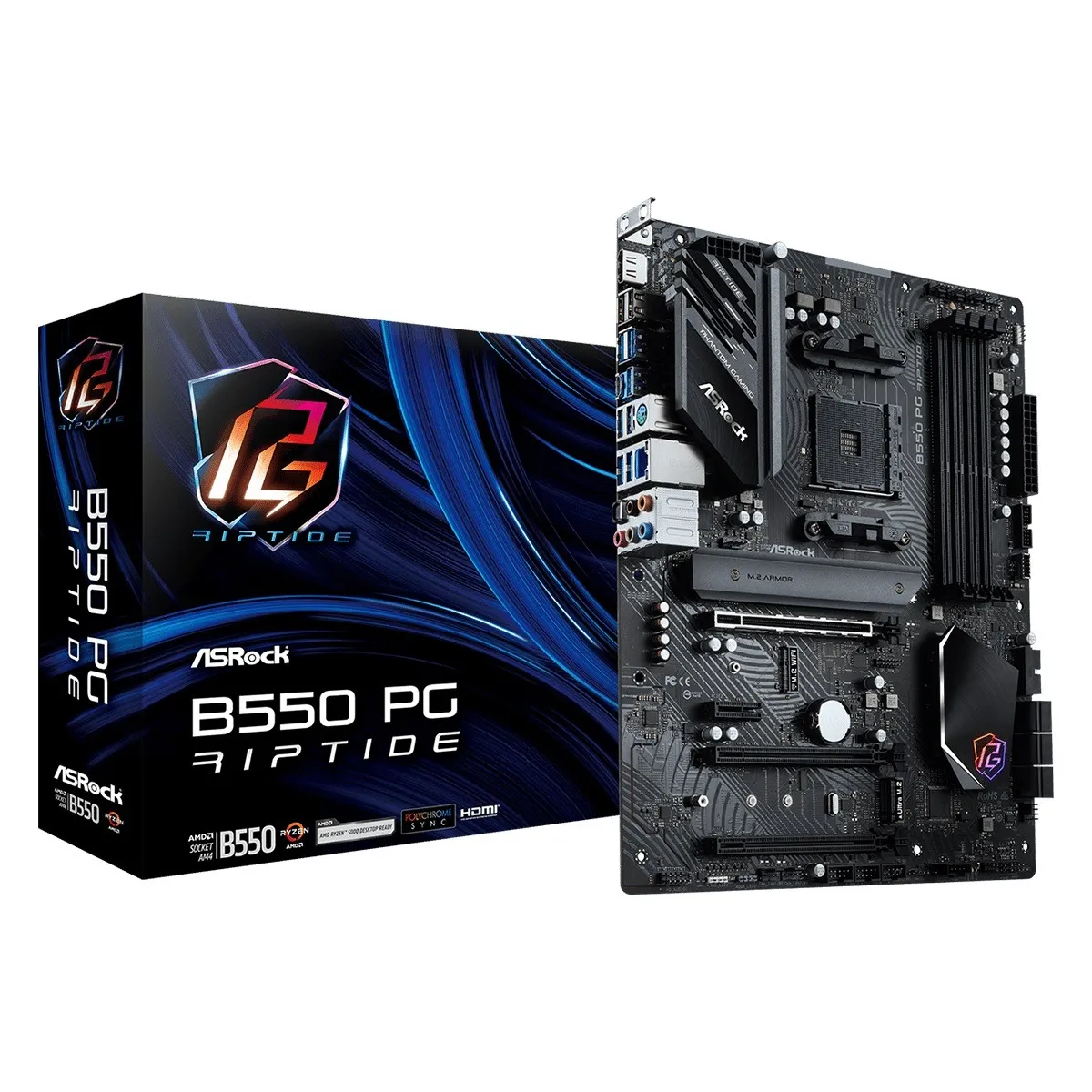 Материнська плата ASRock B550 PG Riptide Socket AM4 - мініатюра 5