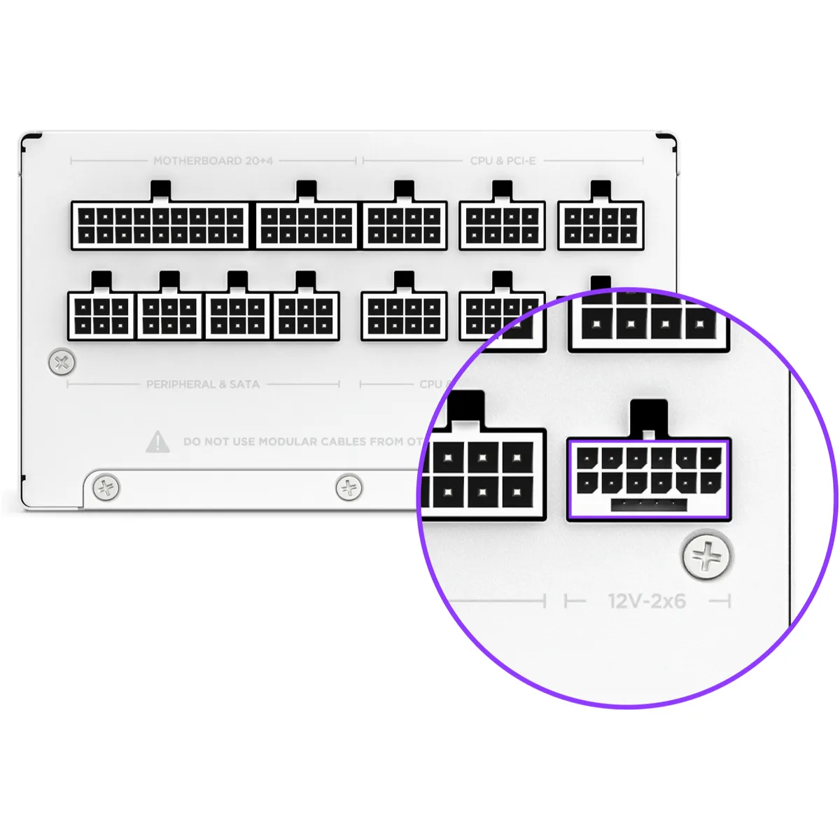 Блок живлення NZXT C1200 White (PA-2G2BW-EU) 1200W, 80+ Gold - мініатюра 6