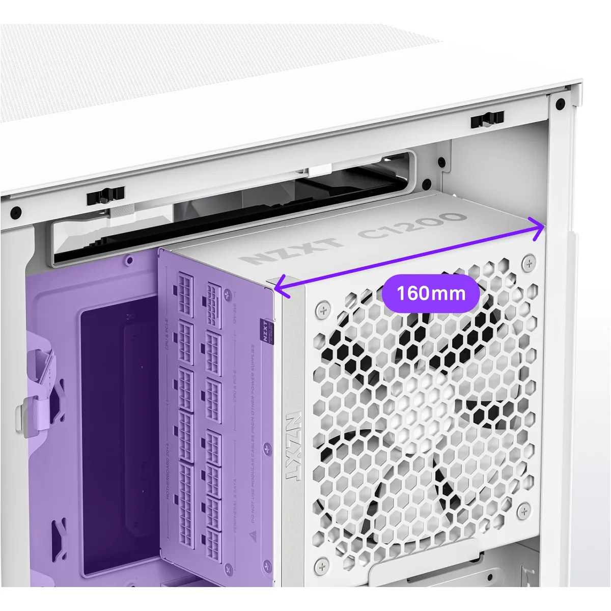 Блок живлення NZXT C1200 White (PA-2G2BW-EU) 1200W, 80+ Gold - мініатюра 9