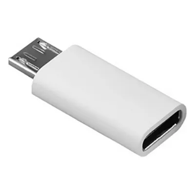 Перехідник Lapara Micro USB Male to USB 3.1 Type-C Female white (LA-MaleMicroUSB-TypeC-Female white) - зображення 1
