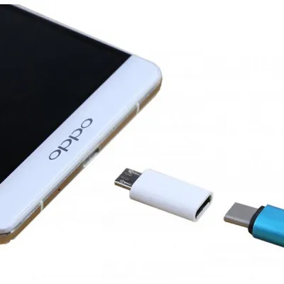Перехідник Lapara Micro USB Male to USB 3.1 Type-C Female white (LA-MaleMicroUSB-TypeC-Female white) - мініатюра 3