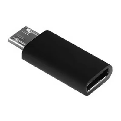 Перехідник Lapara Micro USB Male to USB 3.1 Type-C Female black (LA-MaleMicroUSB-TypeC-Female black) - зображення 1