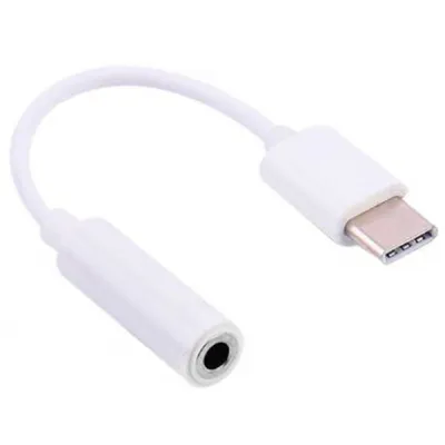 Перехідник Lapara USB Type-C Male - Audio AUX mini jack 3,5 mm Female (LA-Type-C-Audio-3.5mm white) - зображення 1
