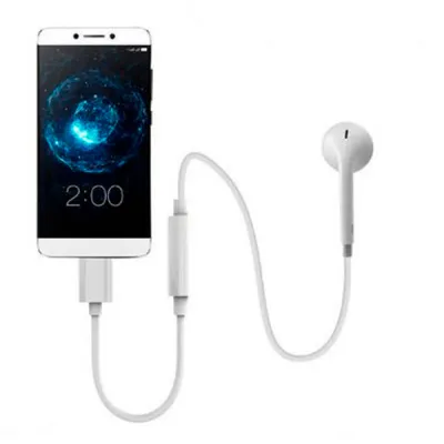 Перехідник Lapara USB Type-C Male - Audio AUX mini jack 3,5 mm Female (LA-Type-C-Audio-3.5mm white) - мініатюра 4