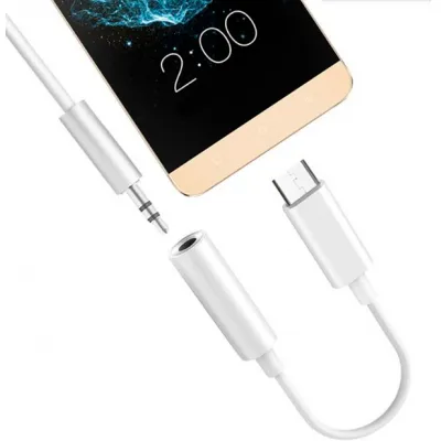 Перехідник Lapara USB Type-C Male - Audio AUX mini jack 3,5 mm Female (LA-Type-C-Audio-3.5mm white) - мініатюра 5