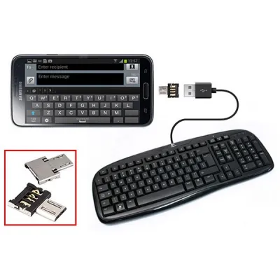Перехідник OTG Micro to USB AF Lapara (LA-OTG-microUSB-adaptor) - мініатюра 5