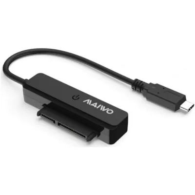 Адаптер Maiwo USB3.1 GEN2 Type-C to HDD 2,5" SATA II/III /SSD black (K105AG2 black) - мініатюра 2
