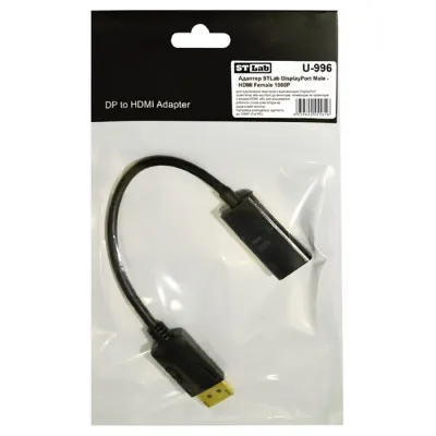 Перехідник ST-Lab DisplayPort Male - HDMI Female, 1080P (U-996) - мініатюра 3