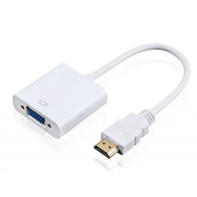 Перехідник HDMI M to VGA F (з кабелями аудіо і живлення від USB) ST-Lab (U-990 white) - зображення 1