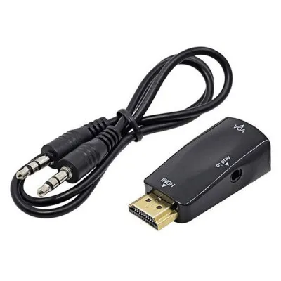 Перехідник ST-Lab HDMI male (PC/laptop) - VGA F(Monitor) (U-991 black) - зображення 1