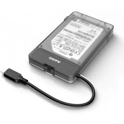 Кишеня зовнішня Maiwo USB3.1 GEN1 TypeC to HDD 2,5" SATA/SSD black (K104G2 black) - мініатюра 4