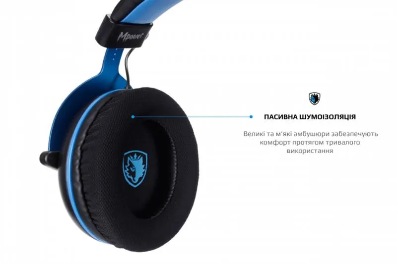 Гарнітура Sades SA-723 Mpower Blue/Black (sa723blj) - мініатюра 7