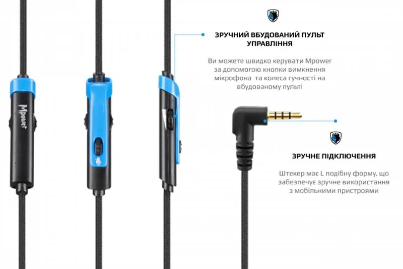 Гарнітура Sades SA-723 Mpower Blue/Black (sa723blj) - мініатюра 8