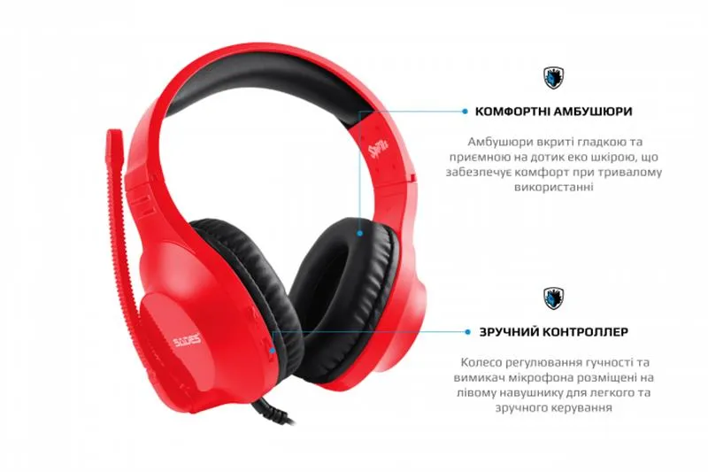 Гарнітура Sades SA-721 Spirits Red (sa721rdj) - мініатюра 8