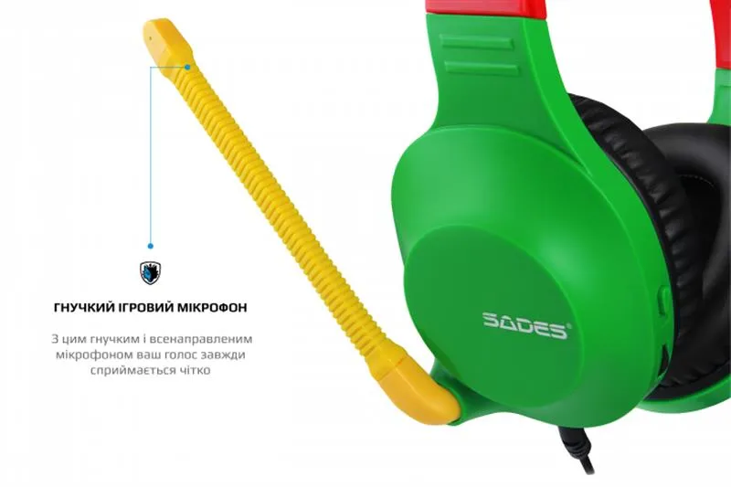 Гарнітура Sades SA-721 Spirits Rasta (sa721rsj) - мініатюра 6