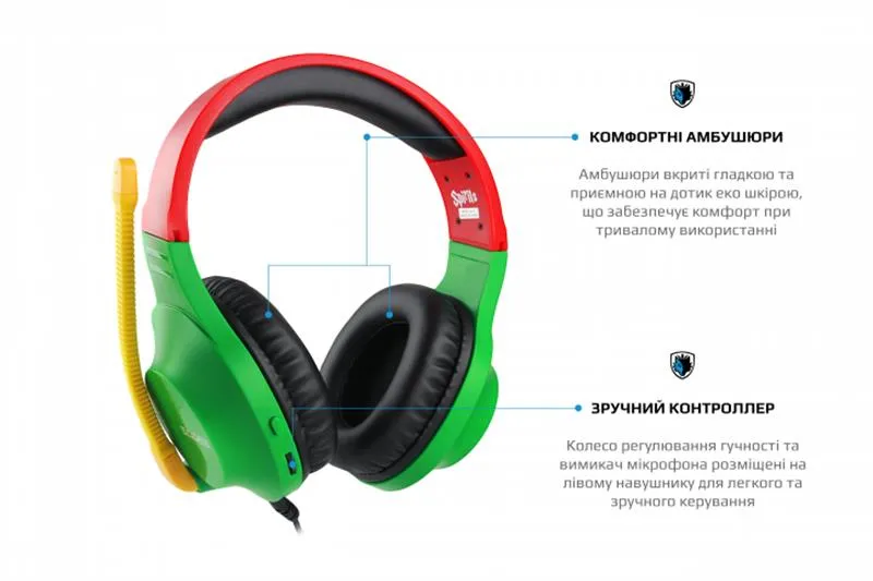 Гарнітура Sades SA-721 Spirits Rasta (sa721rsj) - мініатюра 8