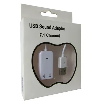 Звукова плата Dynamode USB 8(7.1) каналов 3D RTL (USB-SOUND7-WHITE) - мініатюра 3