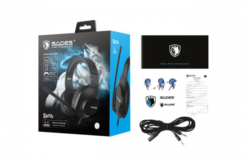 Гарнітура Sades SA-721 Spirits Black (sa721bkj) - мініатюра 3