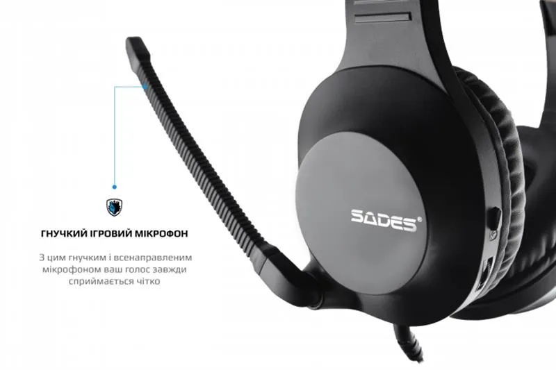 Гарнітура Sades SA-721 Spirits Black (sa721bkj) - мініатюра 6
