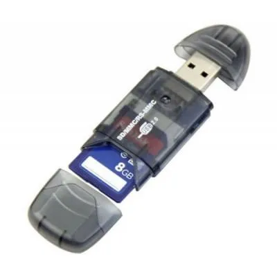 Зчитувач флеш-карт ST-Lab SD/ SDHC/ MMC /RS-MMC (U-371 black) - мініатюра 3