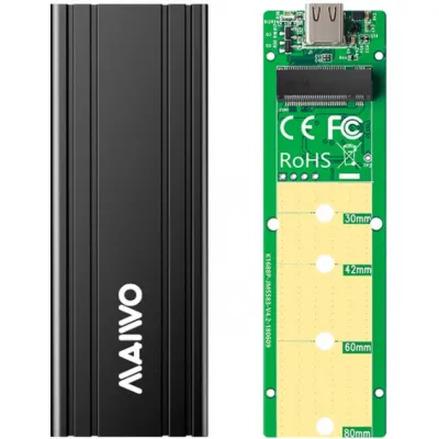 Кишеня зовнішня Maiwo M.2 SSD NVMe (PCIe) USB3.1 GEN2 Type-C (K1686P) - мініатюра 4