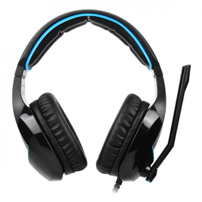 Гарнітура Sades SA-914 Wand Black/Blue LED (sa914bku) - мініатюра 2