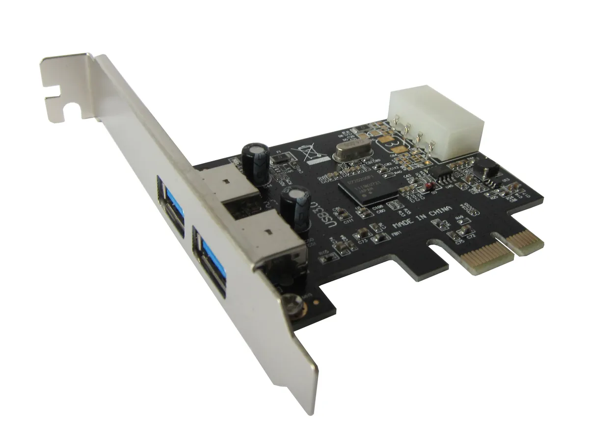 Контроллер Dynamode USB 3.0 2 внешних порта NEC µPD720200 PCI-E - зображення 1