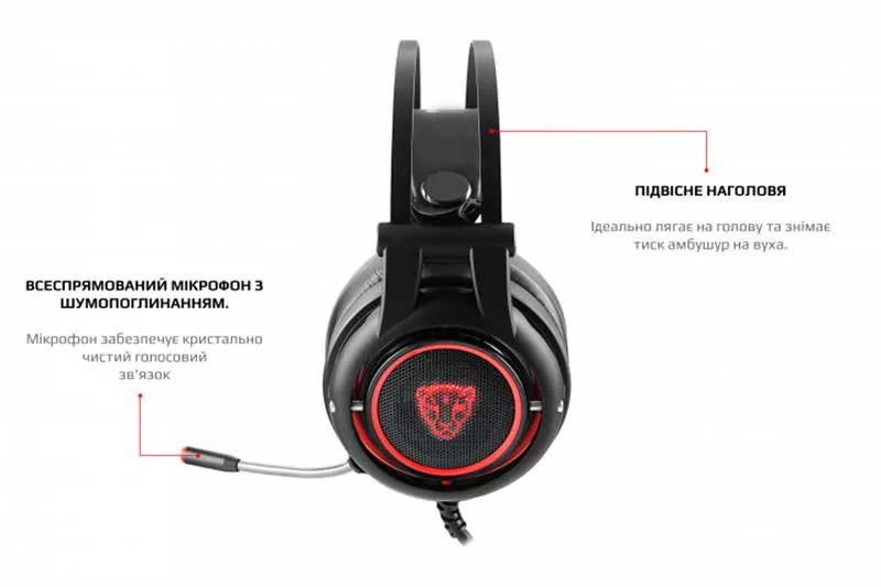 Гарнітура Motospeed H18 Black (mth18he) - мініатюра 4