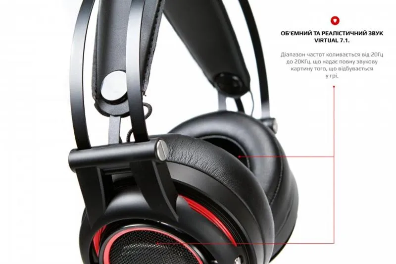 Гарнітура Motospeed H18 Black (mth18he) - мініатюра 5