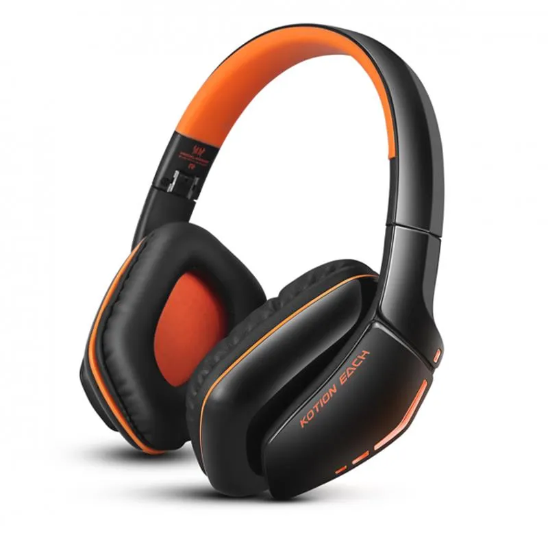 Bluetooth-гарнітура Kotion EACH B3506 Black/Orange (ktb3506bt) - зображення 1