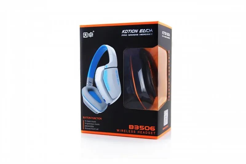 Bluetooth-гарнітура Kotion EACH B3506 Black/Orange (ktb3506bt) - мініатюра 11