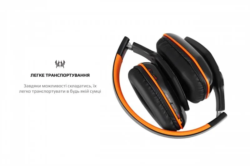 Bluetooth-гарнітура Kotion EACH B3506 Black/Orange (ktb3506bt) - мініатюра 5