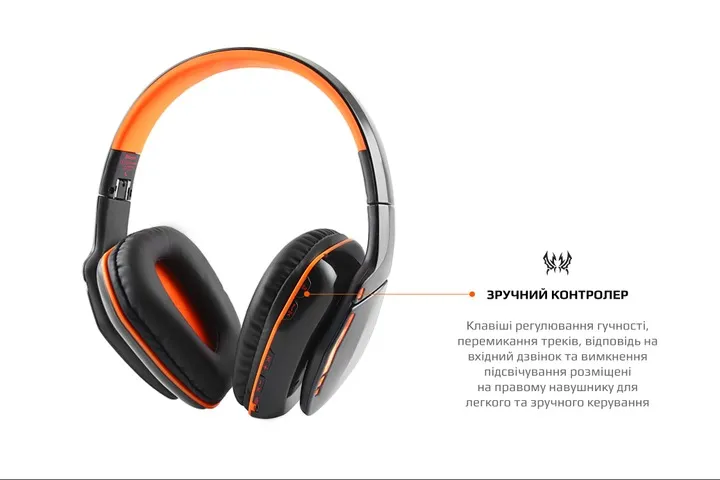 Bluetooth-гарнітура Kotion EACH B3506 Black/Orange (ktb3506bt) - мініатюра 9