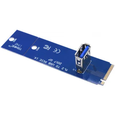 Райзер Dynamode NGFF M.2 Male to USB 3.0 Female для PCI-E 1X (RX-riser-M.2-USB3.0-PCI-E) - мініатюра 2