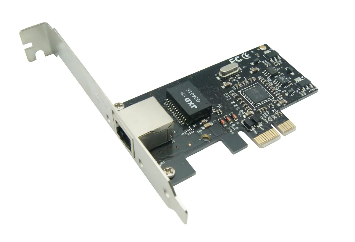 Мережева карта Dynamode PCI-E 1 порт х 10/100/1000 Мбит/с Realtek RTL8111C - зображення 1