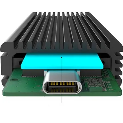 Кишеня зовнішня Maiwo M.2 SSD NVMe/SATA combo USB3.1 GEN2 Type-C al. (K1687P2) - мініатюра 3