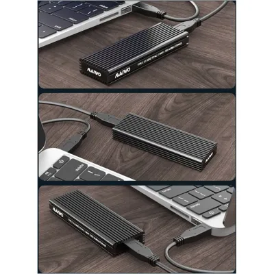 Кишеня зовнішня Maiwo M.2 SSD NVMe/SATA combo USB3.1 GEN2 Type-C al. (K1687P2) - мініатюра 5