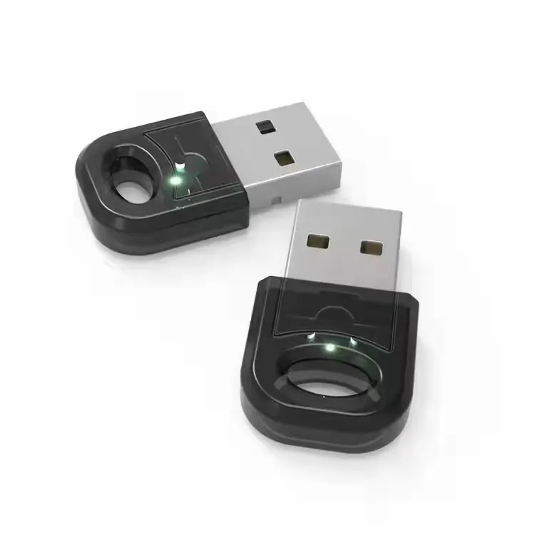 Бездротовий Bluetooth 5.0 + EDR USB адаптер STLab міні, радіус дії до 30 м, чорний - зображення 1