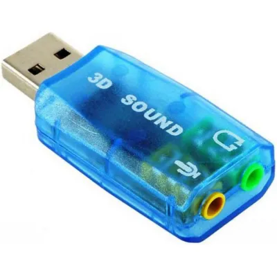 Звукова плата Dynamode USB 6(5.1) blue (USB-SOUNDCARD2.0 blue) - мініатюра 2