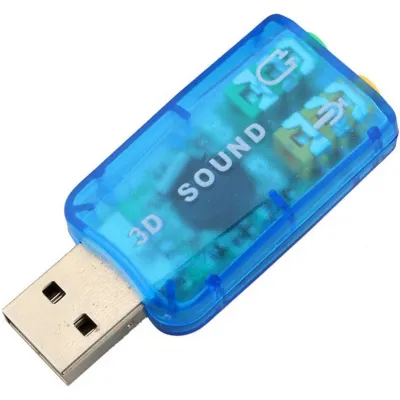 Звукова плата Dynamode USB 6(5.1) blue (USB-SOUNDCARD2.0 blue) - мініатюра 3