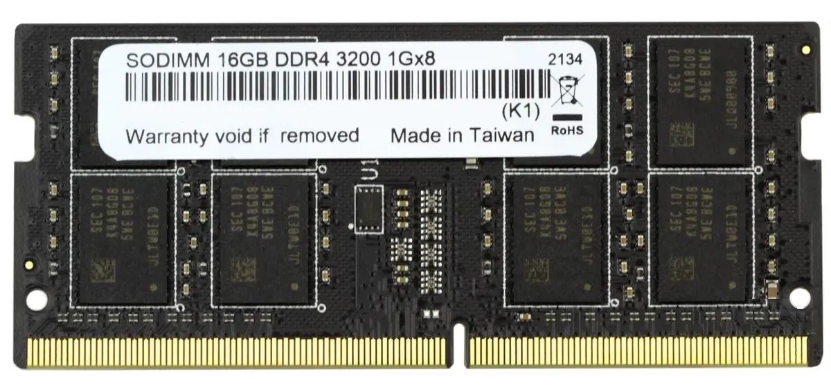 Модуль пам'яті SO-DIMM DDR4 16GB 3200 на чипах Micron OEM C22 - зображення 1