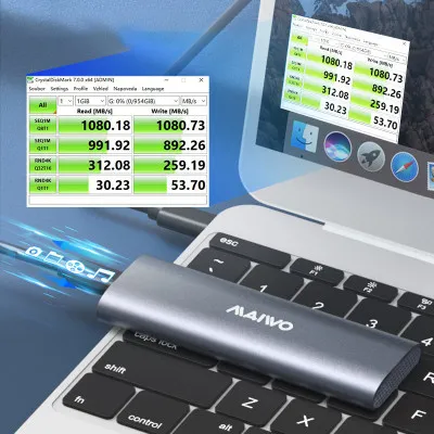 Кишеня зовнішня Maiwo M.2 SSD (K1689) - мініатюра 8